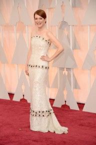 Julianne Moore stunned everyone in heavily sequined custom Chanel.