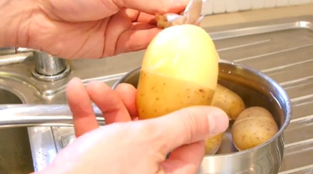 Super Quick Potato Peeling