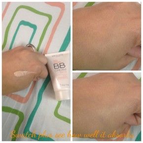 Oriflame 5 in 1 skin dream BB cream swatch and blending power