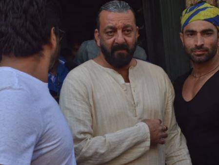 SPOTTED: Sanjay Dutt shooting in Bamrauli Katara Village | SpotboyE